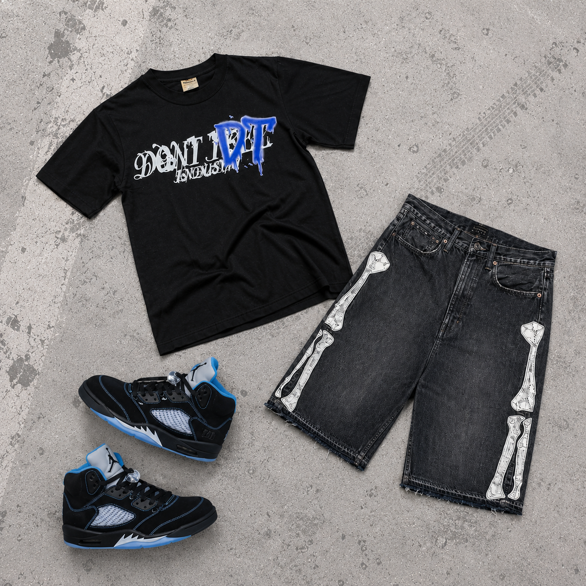 DT DRIP TEE (Phantom Black)